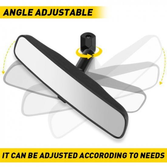 Universal Inner ide Interior 10 Inch Rearview Rear View Mirror w/Adhesive EXV