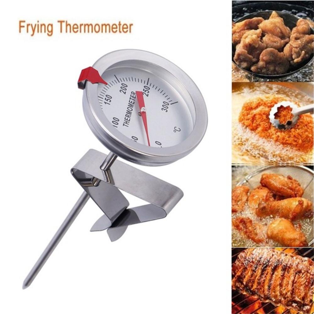 Frying Grill Oven BBQ Food Thermometer Temperature Gauge With Instant Read Stainless Steel Stem