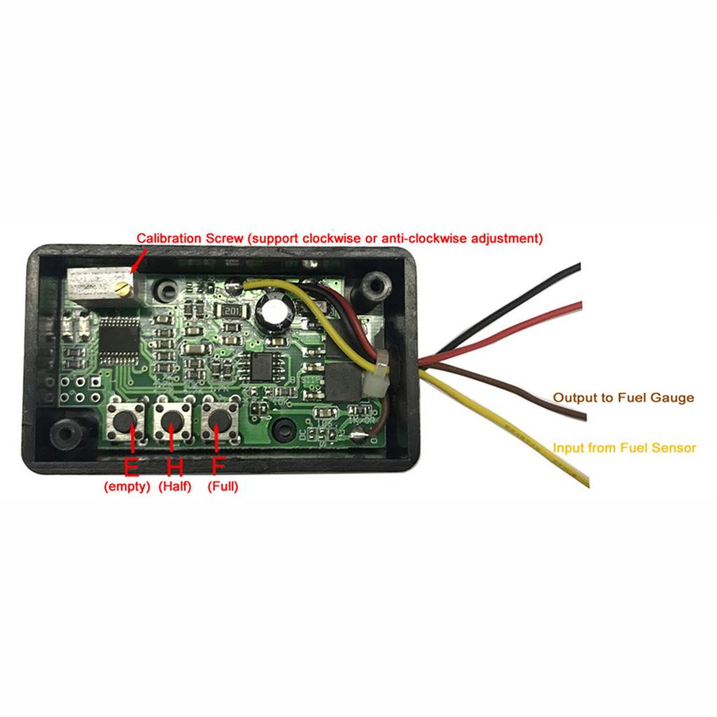 Kraftstoffanzeige Schnittstellenmodul Ohm-Bereich Konverter Für beliebige Kraftstoffanzeigen zur Anpassung an spezifischen Ohm-Bereich