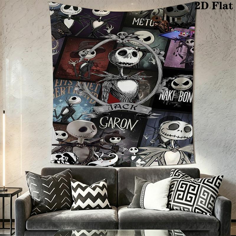 Nightmare Before Emma'S Adventure Tapestry Background Cloth Fashion Print Background Cloth Wall Decoration Christmas Gift