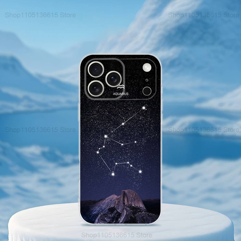 

Constellation Art Twelve Phone For iPhone 14,13,12,11,17,16,15,Pro,X,XS,XR,SE,Max,Plus,Mini Transparent Soft Cover iPhone15PROMAX