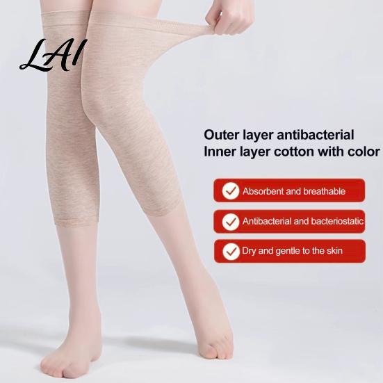 Extended Knee Warmers Soft for Cold Protection Breathable Cotton Leg Sleeves Anti Pads Slip Warmers Elastic Thermal Autumn Winter Unisex Sleeves