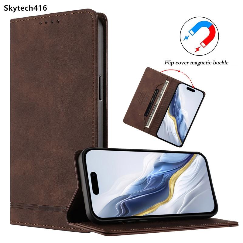 Flip Leather Case For T-Mobile Revvl 6 6X 7 8 T Phone 2 3 Pro 5G Casing Phone Cover Wallet Card Slot Shockproof Anti-Drop