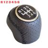 MT Transmission Car 5 6 Speed Gear Shift Knob Real Leather Car Styling For Fiat Ducato/Citroen Jumper&Relay/Peugeot Boxer 02-14