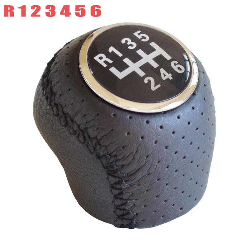MT Transmission Car 5 6 Speed Gear Shift Knob Real Leather Car Styling For Fiat Ducato/Citroen Jumper&Relay/Peugeot Boxer 02-14