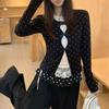Korean Polka Dot Slim Lace Slim T-shirts Female Clothing Fake Two Pieces Tops Spring Autumn Long Sleeve Sweet Bow Pullovers