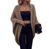 Women S Knitted Cardigan Long Sleeve Loose Fit Casual Autumn Winter