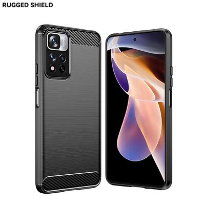 Dėklas Xiaomi Redmi Note 11 Pro Plus 5G dėklas Redmi Note 11 Pro silikoninis anglies pluošto dėklas Redmi Note 11 Pro Plus 5G