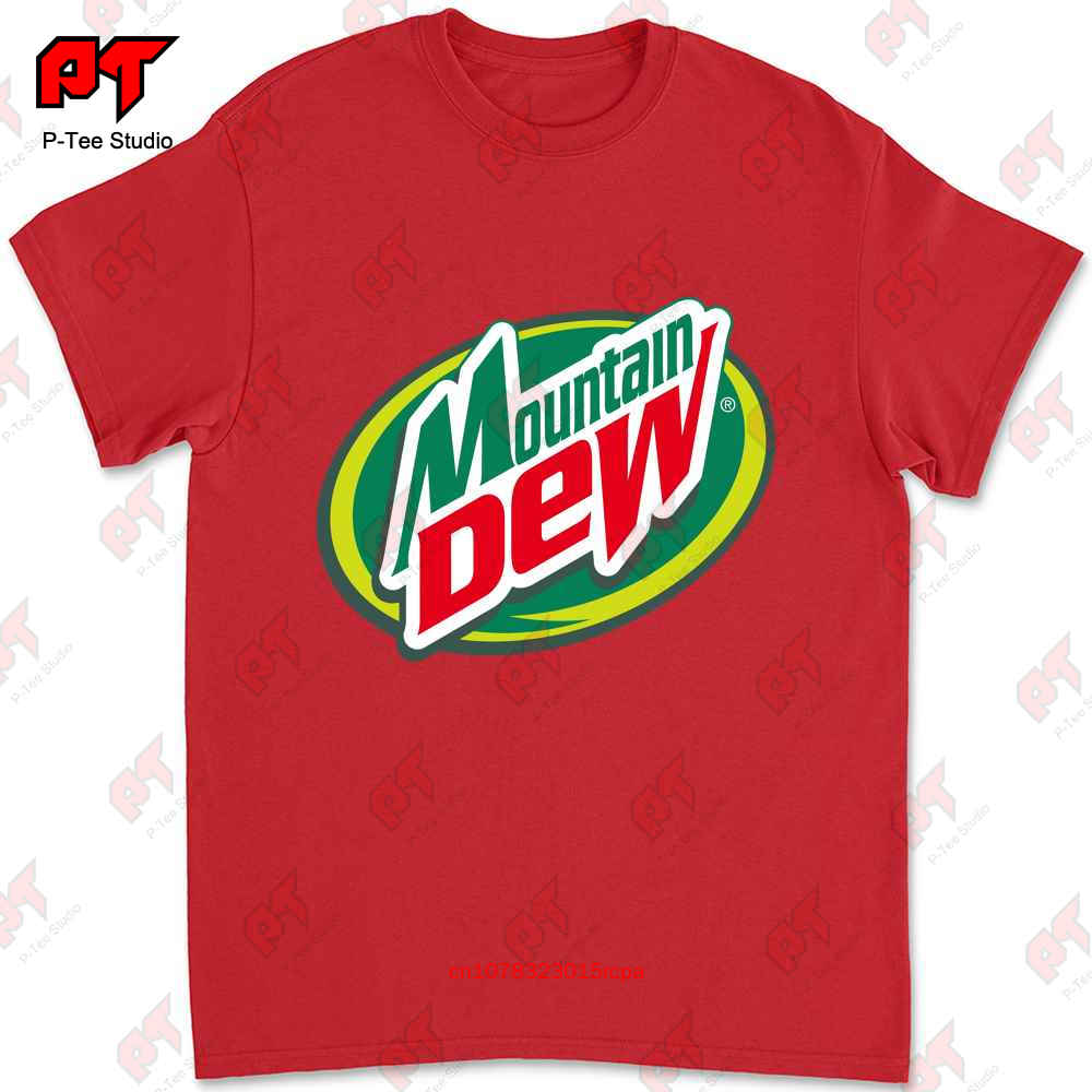 Distressed Circle Logo Mountain Dew T Shirt N1SE S