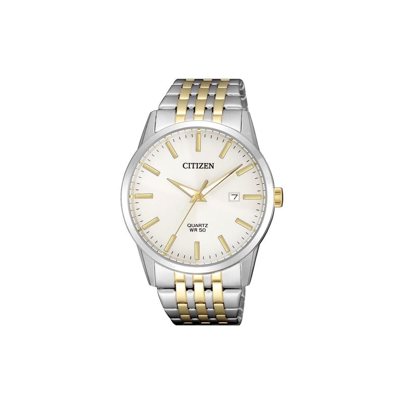 

CITIZEN 50 meters waterproof Quartz Steel Strap 39mm men s watch white dial BI5006-81P білий
