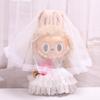 38cm Labubu Plush Doll Casual Outfit Set with Hat (Clothes Only)