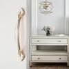 European Style Red Amber Drawer & Wardrobe Handle - Modern, Simple Cabinet Door Hardware