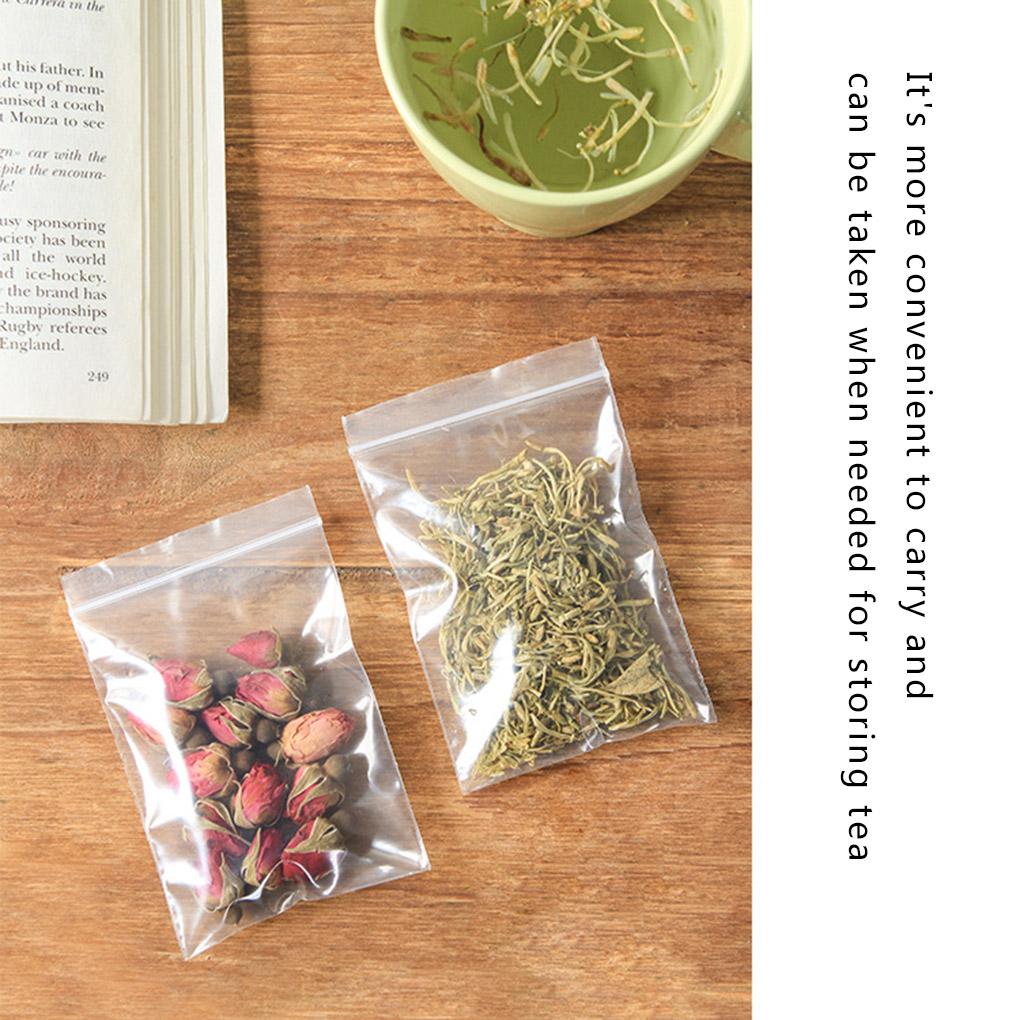 100pcs Bags Clear Food Storage Package Jewelry Packing Reclosable Vacuum Fresh Keeping Pouch