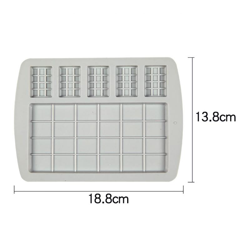 Silicone Waffle Chocolate Mold Full Page Biscuit Mould Cake Decorating Ice Tray DIY Baking Tool