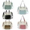 Nylon Transparent Pocket Idol Merchandise Storage Fashion Backpacks Kawaii Cat Itabag  Outdoor