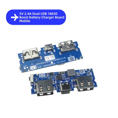 Power Bank Module Dual USB 5V 2.4A Micro Type-C for 18650 Lithium Battery Charger Protection Board LED Display DIY