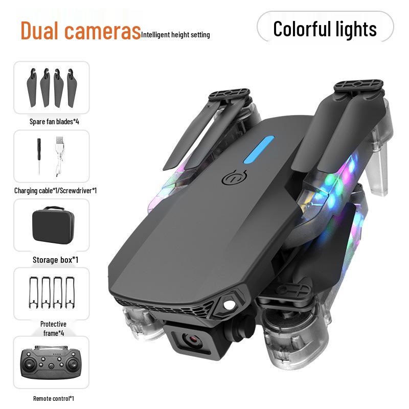 E99D Drop-Resistant Folding Drone Quadcopter with HD Aerial Photography and E88D Light Remote Control for Kids.