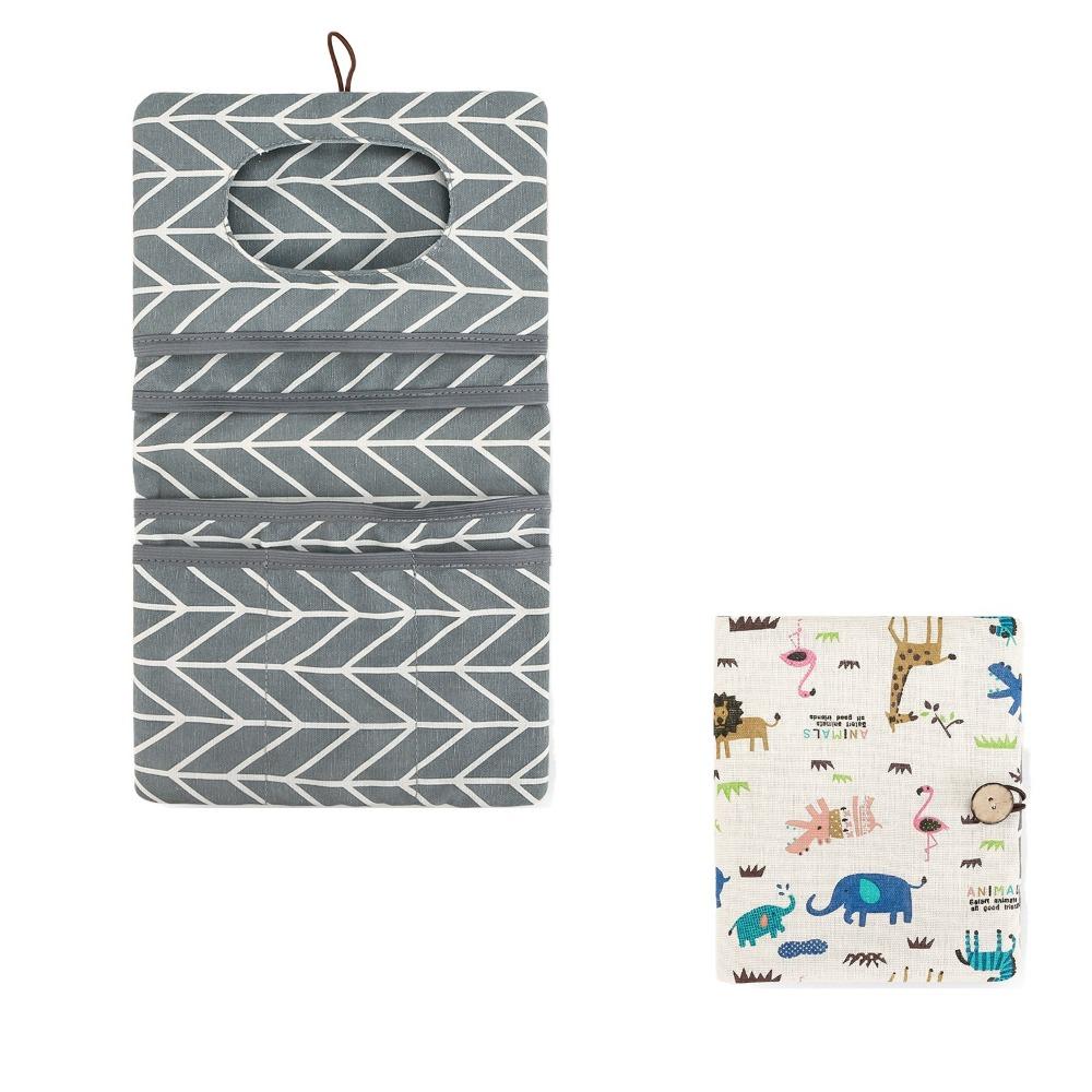 Multi-Compartment Baby Diapers Storage Pouch Baby Toiletry Organizers  Travel Accessories
