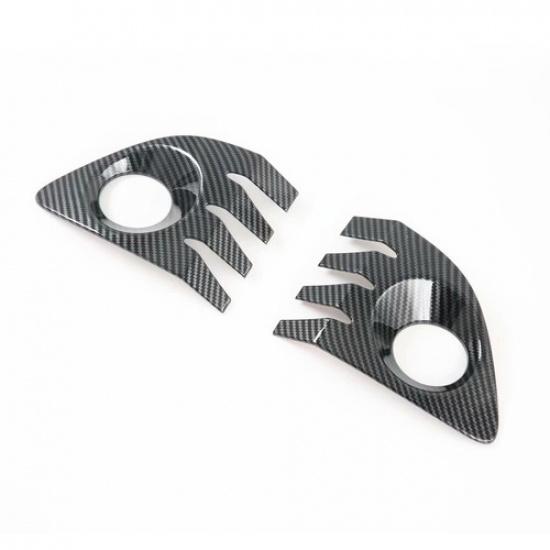 For toyota corolla cross 2019-2021 Carbon fiber Front fog light lamp Cover trim