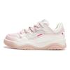 Li Ning Tpu Synthetic Leather Journey 2.0 Comfortable Versatile Wear-Resistant Non-Slip Low-Top Skate Shoes Women sneaker White Pink AGCU092-8