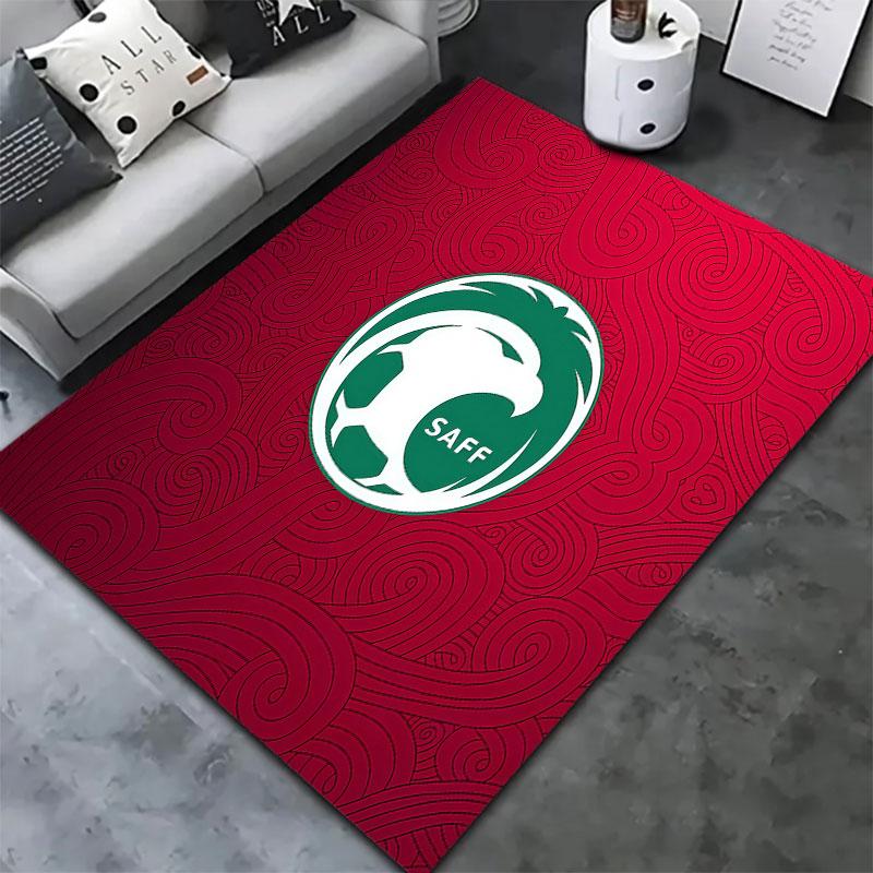 Saudi Arabia National Football Team Carpet Rug for Living Room Bedroom Home Sofa Decoration,Kids Play Non-slip Floor Mat