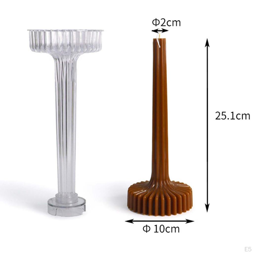 3D Candle Mould Candlestick Acrylic Handmade Crafts Home Decor Casting Craft Art DIY Tools