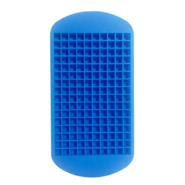 

160 Grids Mini Ice Cube Tray, Square Ice Cube Mold, Small Ice Ball Maker for Chilling Drinks Coffee Juice Cocktail синій