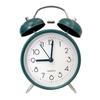4" Silent Metal Alarm Clock with Light & Customizable Logo for Kids/Students