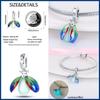 100% 925 Sterling Silver Firefly Charms Evil Eye Air Balloon Blue Charms FitNew Original Bracelet DIY Jewelry Making