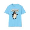 Unisex Softstyle T-Shirt Penguin Shade Thrower – Bowtie Humor Funny Streetwear