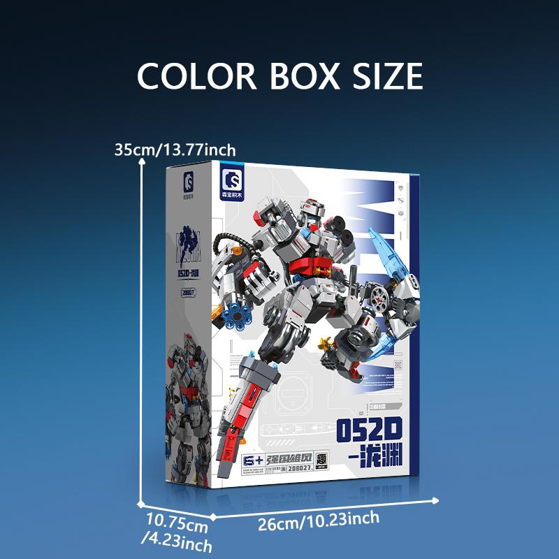 SEMBO BLOCK Combined Transforming Mecha Robot Building Blocks Kits MOC  Build with Versatile Weapons Bricks Toys Boys  Birthdays