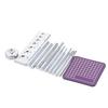 12Pcs Leather Hole Punching Set for Leather Watch Band, Belt, Hollow Hole Punching Cutter with Base and Punching Mat