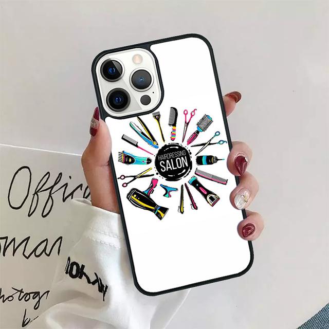 Hair Stylist Tools Phone Case Cover For iPhone 17 Air 15 16 14 13 12 Pro Max 11 Pro Max Plus Coque Shell
