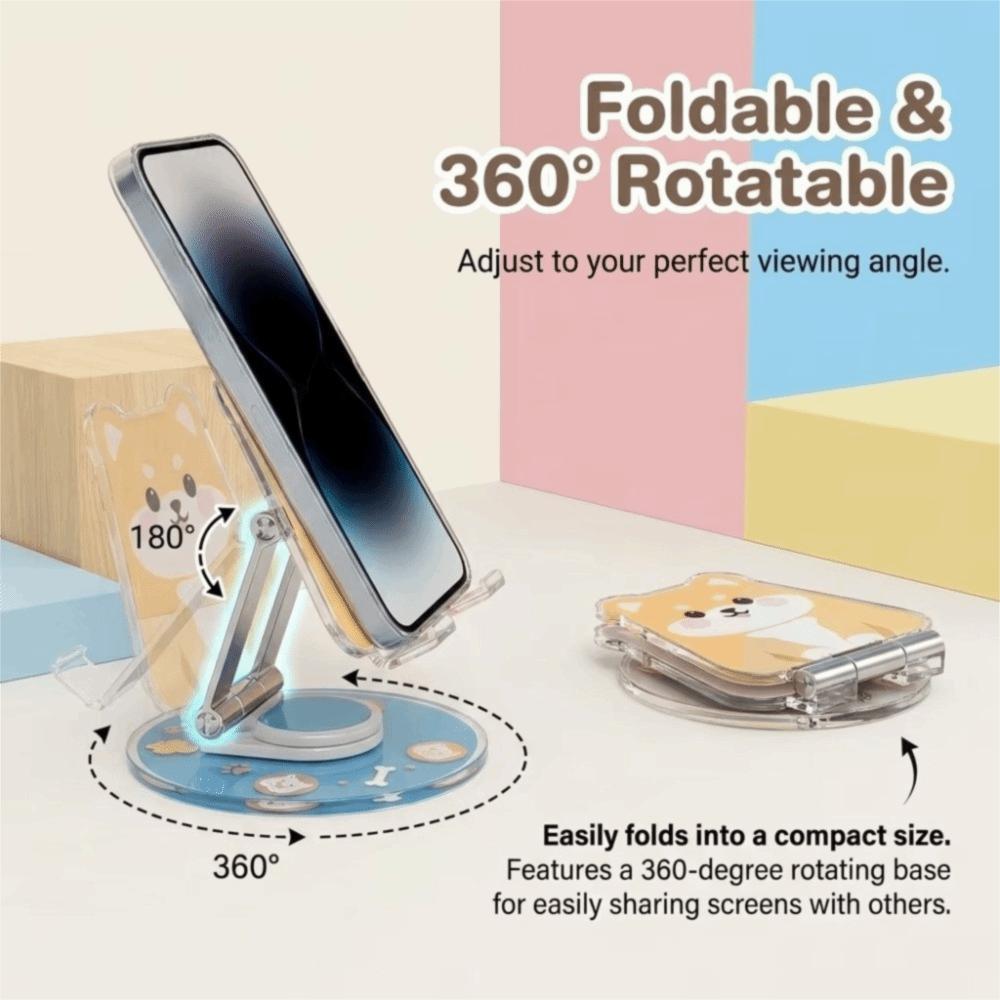 Foldable Phone Stand Adjustable Phone Bracket Tablet Stand Acrylic Animal Phone Stand FaceTime