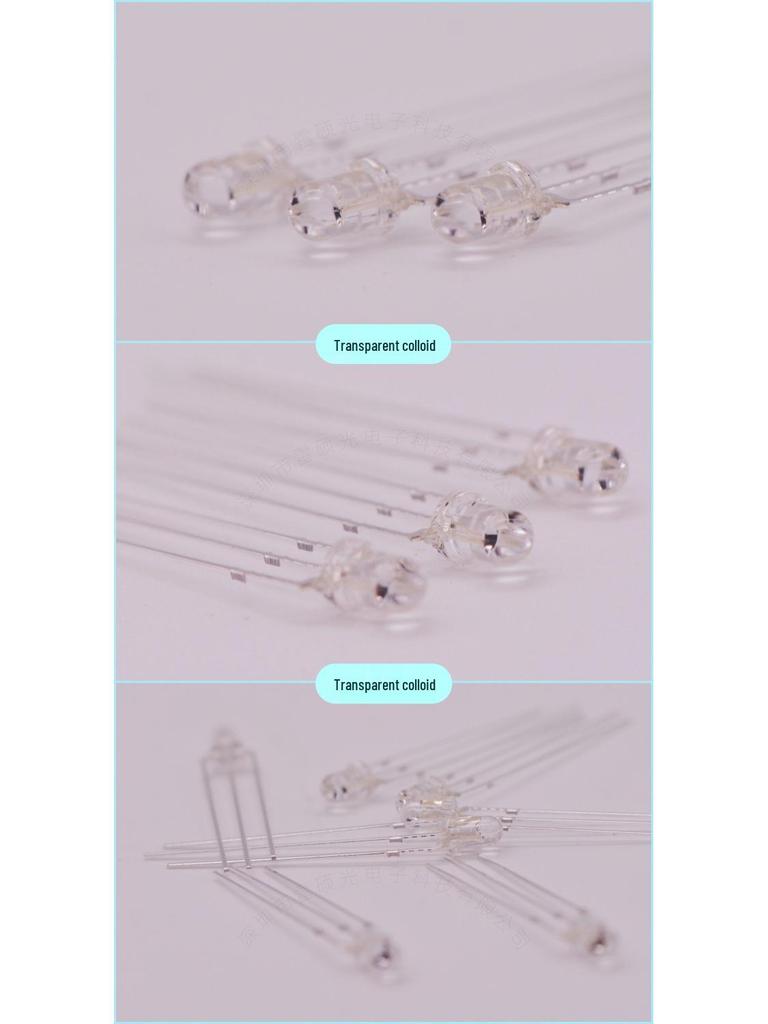 Frosted 3mm Red & Blue Dual-Color High-Brightness LED Indicator Light (Common Anode)