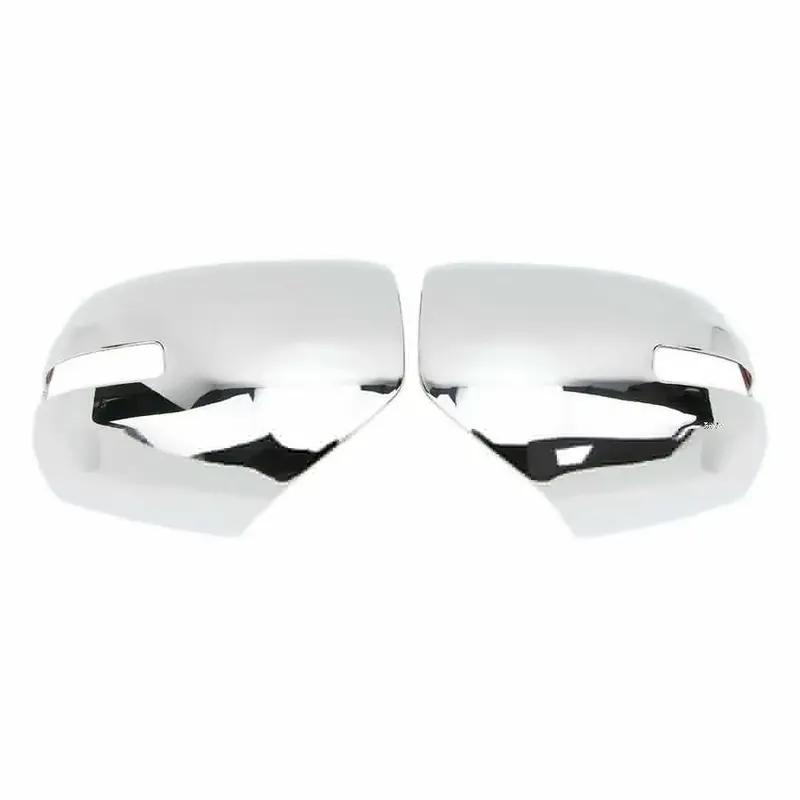 For Mitsubishi Pajero Sport 2009-2014 Car Sticker Rearview Side Mirror Cover Wing Cap Exterior Door Rear View Case Trim Chrome