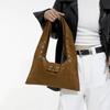 Retro Rivet Bag Armpit Motorcycle Style Hand Dumpling Niche Design One-shoulder Tote