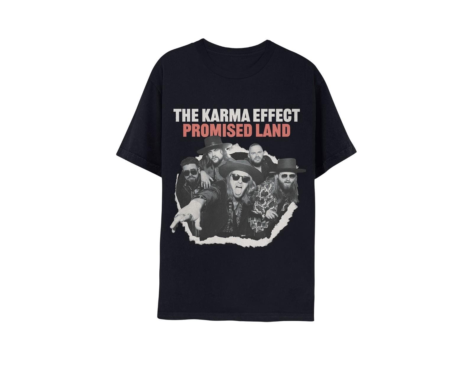 The Karma Effect  Promised Land  Black Short Sleeve T-shirt NEW S