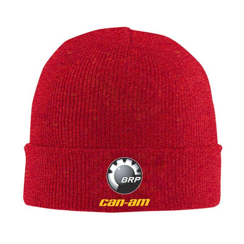 Custom BRP Can Am Logo Print Beanie Hat Adults Knitted Hat Soft Warm Skullies Beanies Cap Autumn Winter Outdoor Bonnet Hats