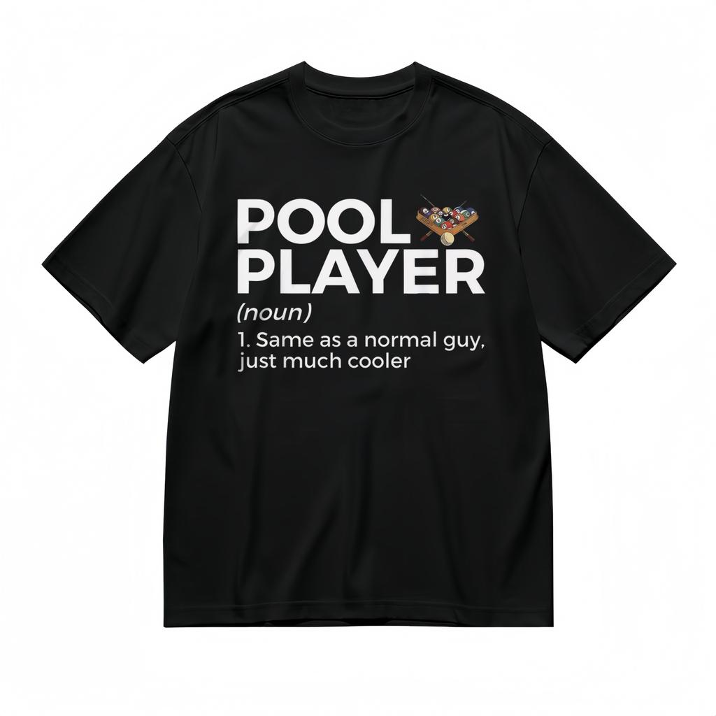 Men's T-Shirt Mens Womens Tees Top With Pool Player Noun Humor Graphic Unisex Black 100% Cotton Tops