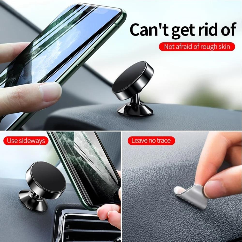 Magnetic Car Phone Holder Compatible with iPhone Max Huawei Xiaomi Universal Magnetic Stand for Cellphone Bracket