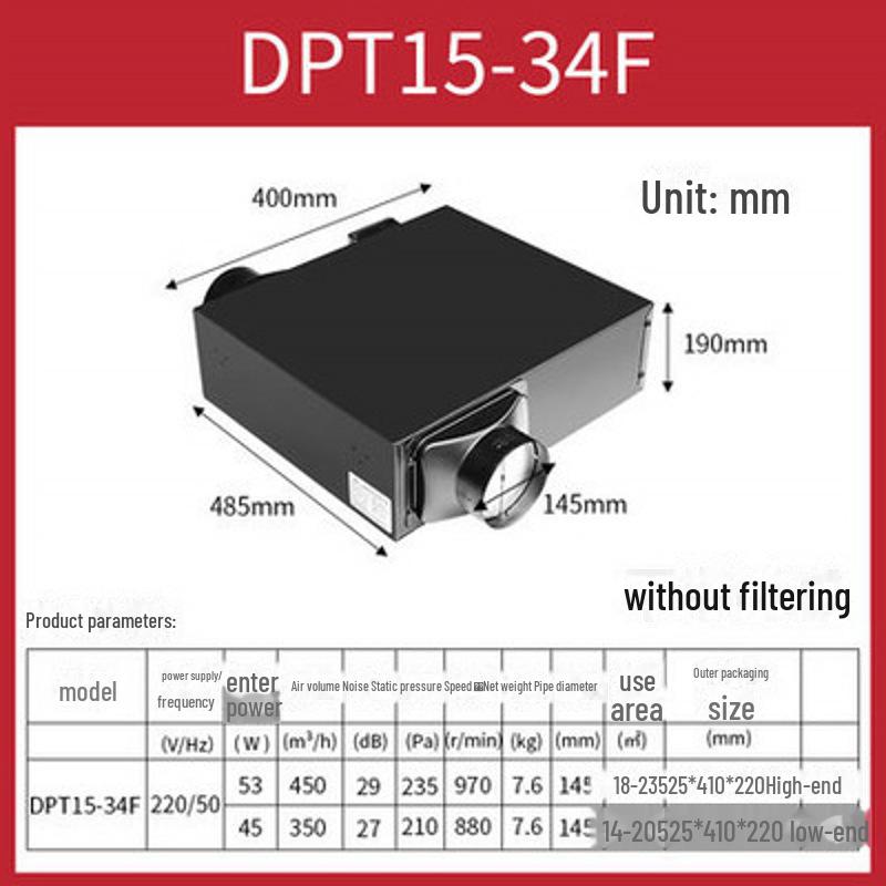 Nanyang Youwei Ultradünner Leiser Luftgebläse mit PM2.5-Reinigung