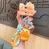 Bag Charm Lulu Doll Keychain Cute Expression Cartoon Phone Chain Cute Capybara Key Ring  Gifts
