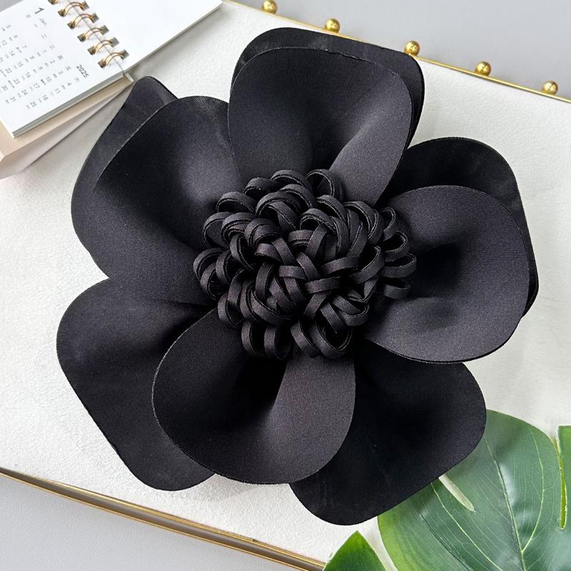Large 3D Flower Brooch for Women Wedding Bridal Corsage Pin Flower Jewelry Dress Blazer Jacket Accessory Handmade Applique New