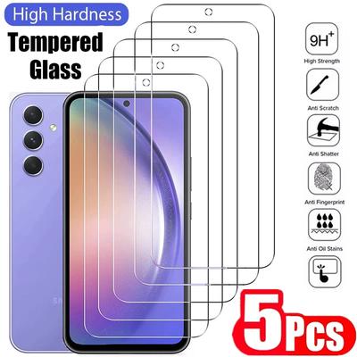 5 Pezzi Pellicola Protettiva in Vetro Temperato per Samsung Galaxy A54 A13 A53 A52 A12 A22 A33 A32 A51 A52S A73 A72 A71 A55 A14 S10E S20FE