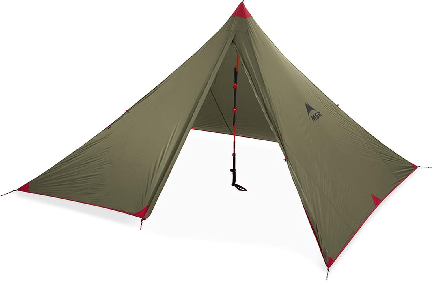 

MSR Outdoor Camping Monopole Shelter Front Range Green for 4 People Japanese 37044 [Оригінальний продукт] зелений
