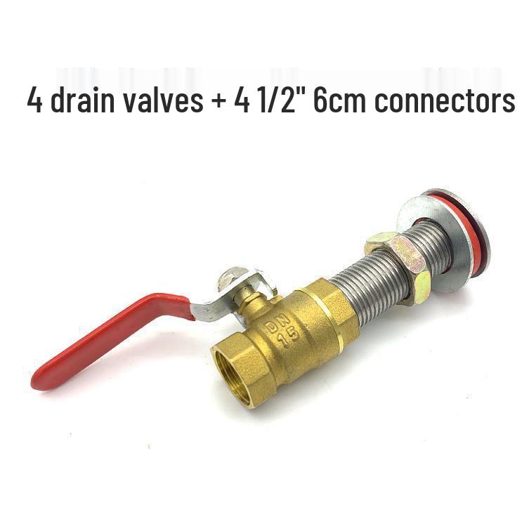 Stainless Steel 4-Point Thread Oil Drum Tank Connector