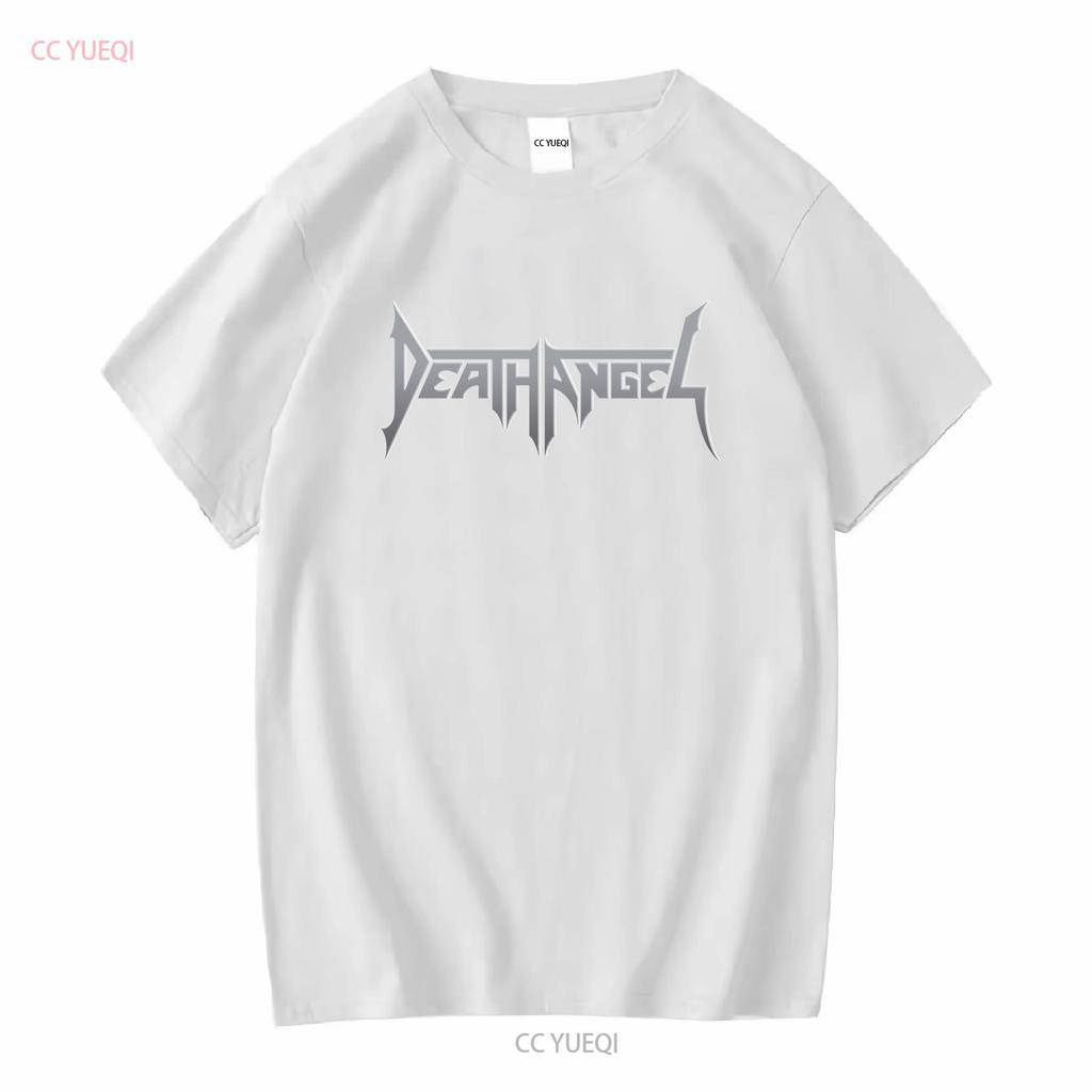 DEATH ANGEL Grey Logo T SHIRT Brand New S M XL 2XL long or short sleeves vintage Washed Casual Top For Everyday Wear Breathable