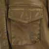 Diesel Faux Leather Coat XS Khaki Women Used