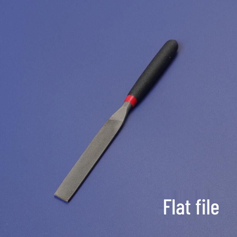 Mini Fine-Tooth Flat & Half-Round File Set for Wood and Metal Polishing